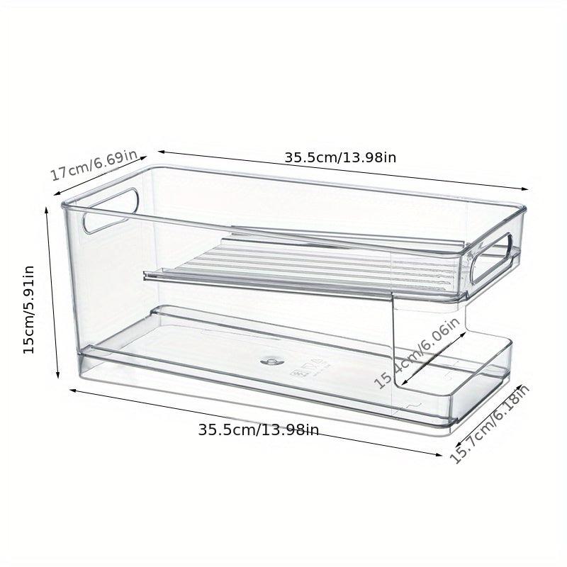 Refrigerator Beverage Storage Box Automatic Filling Sorting Organizer Bins