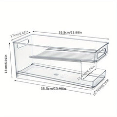 Refrigerator Beverage Storage Box Automatic Filling Sorting Organizer Bins