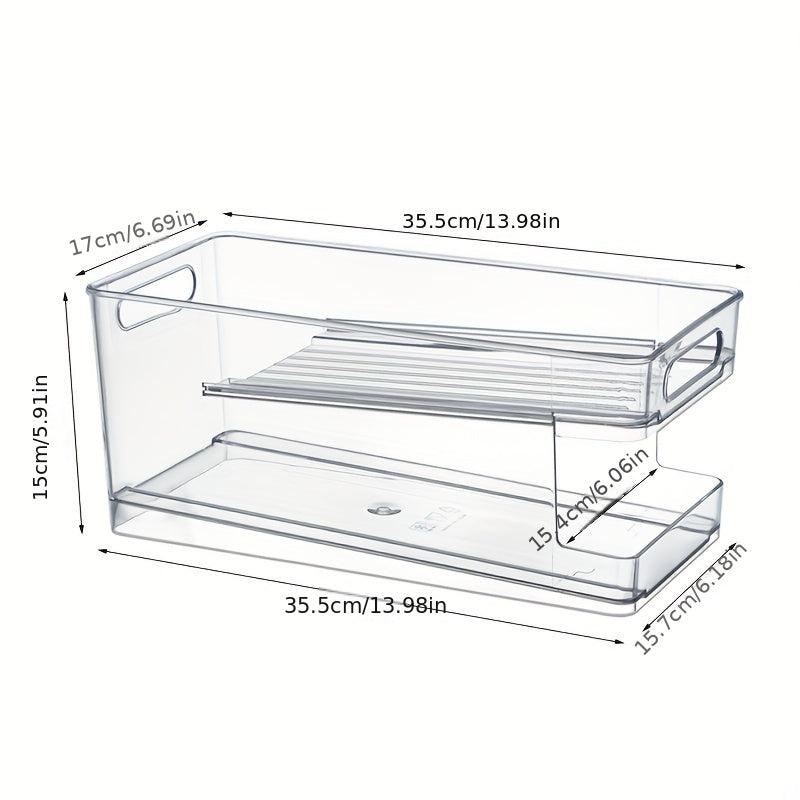 Refrigerator Beverage Storage Box Automatic Filling Sorting Organizer Bins