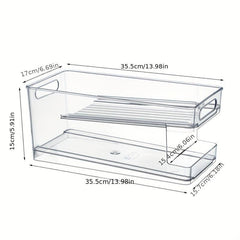 Refrigerator Beverage Storage Box Automatic Filling Sorting Organizer Bins