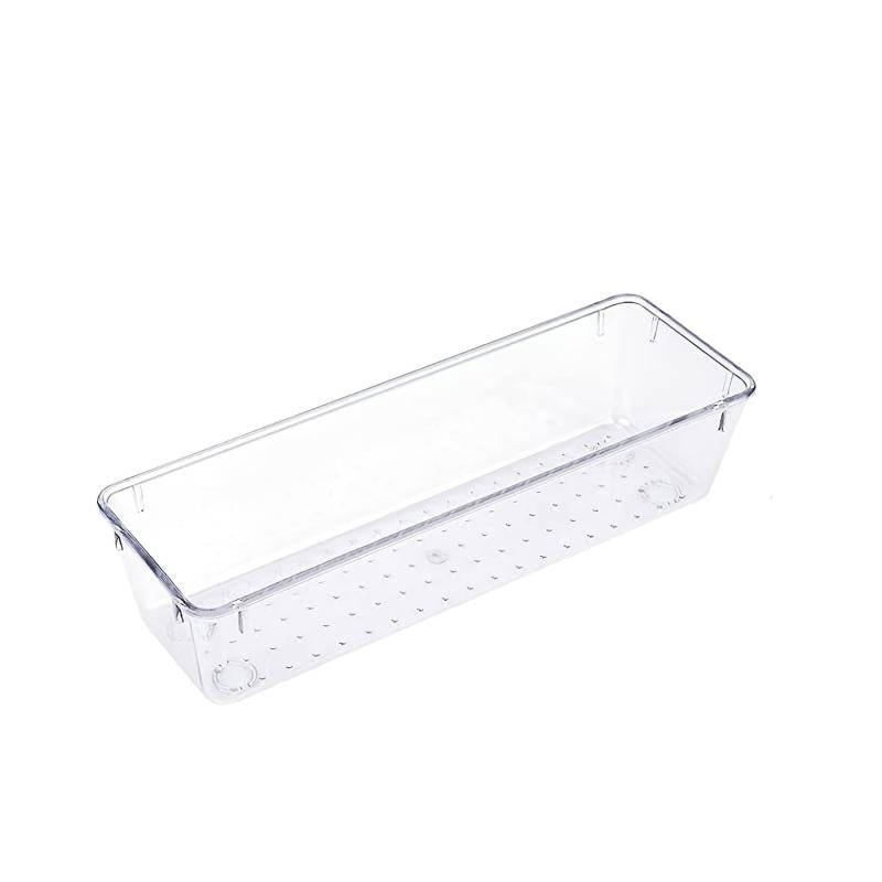3pcs Clear Drawer Organizer Set for Bathroom and Kitchen