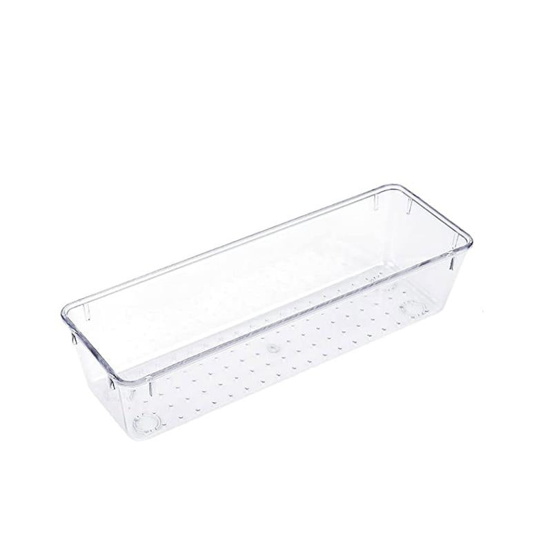 3pcs Clear Drawer Organizer Set for Bathroom and Kitchen