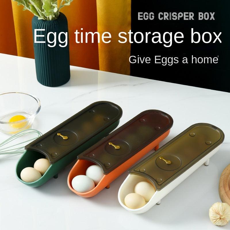 12-Grid Plastic Egg Storage Box for Kitchen and Fridge