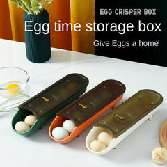 12-Grid Plastic Egg Storage Box for Kitchen and Fridge