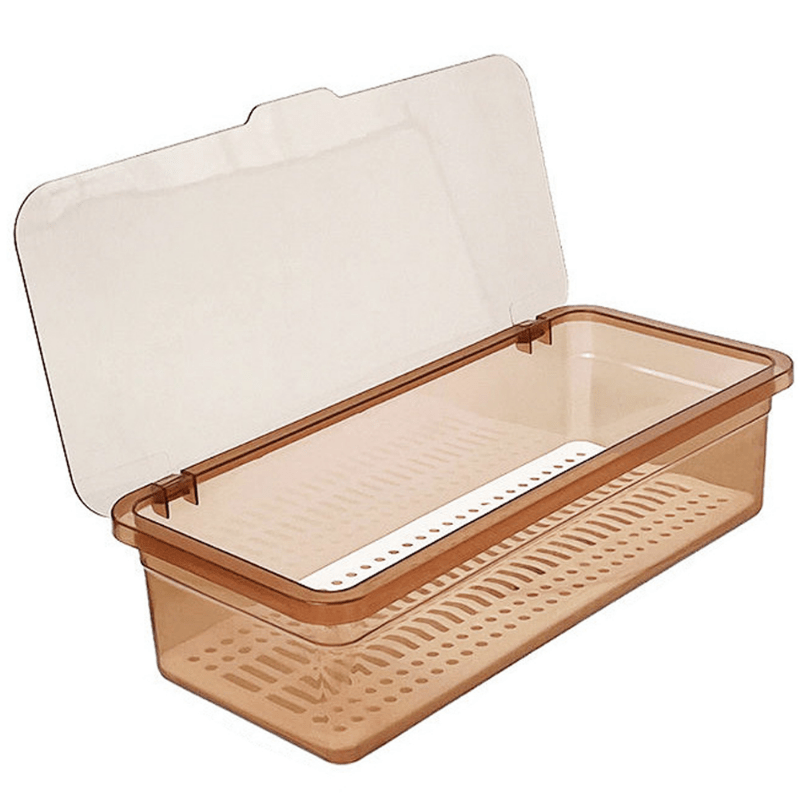 Large Capacity Tea Set Storage Box Dustproof Stackable Transparent