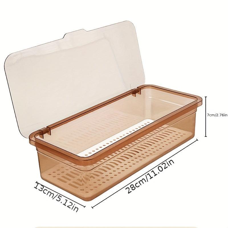 Large Capacity Tea Set Storage Box Dustproof Stackable Transparent