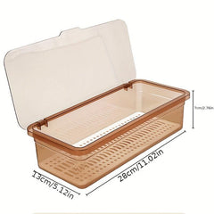 Large Capacity Tea Set Storage Box Dustproof Stackable Transparent