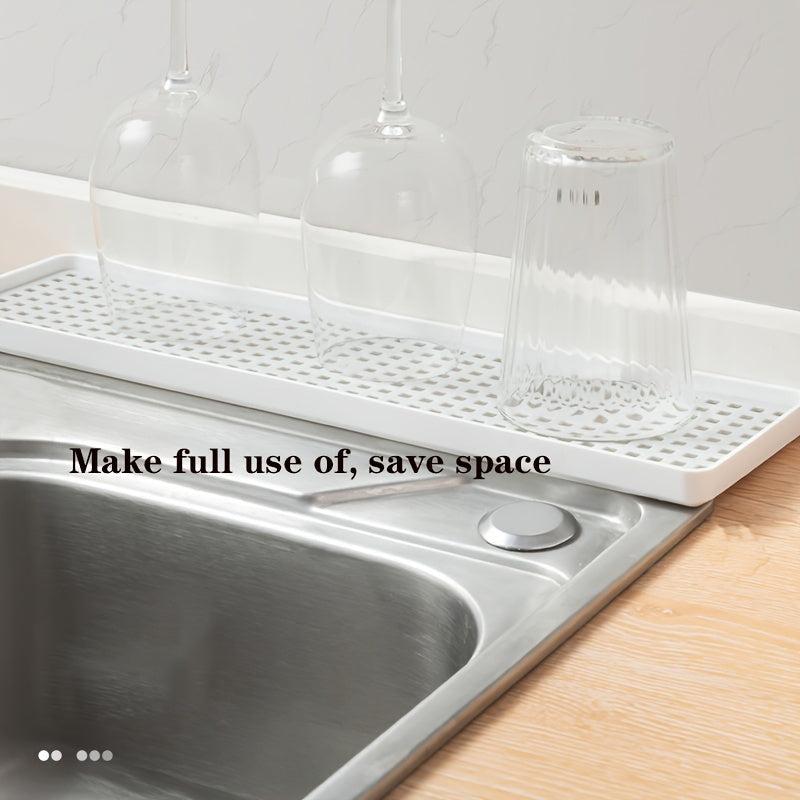 2-Layer Cup Storage Tray Plastic Draining Board Tea Tray