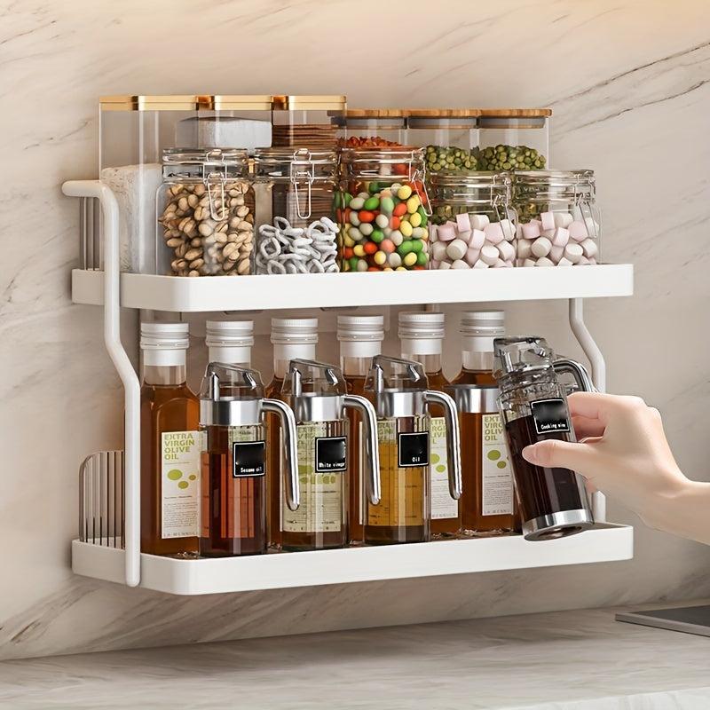 Acrylic Spice Jar & Tableware Storage Shelf