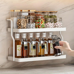 Acrylic Spice Jar & Tableware Storage Shelf