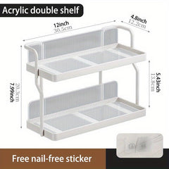 Acrylic Spice Jar & Tableware Storage Shelf
