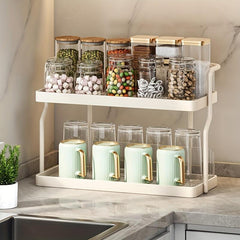 Acrylic Spice Jar & Tableware Storage Shelf