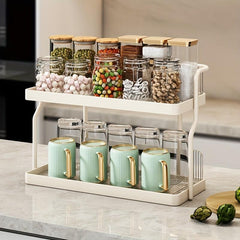 Acrylic Spice Jar & Tableware Storage Shelf