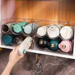 Water Bottle Organizer For Cabinet Kitchen Pantry