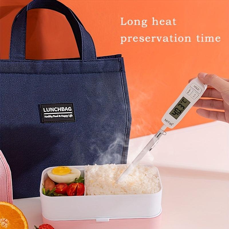 Insulated Lunch Bag, Oxford Cloth, Aluminum Foil, Waterproof Leakproof
