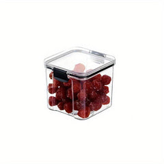Square Food Storage Containers Flip Top Lids Airtight Jars Fresh keeping Box