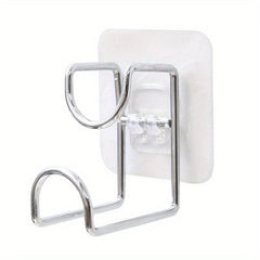 4pcs Stainless Steel Adhesive Hook Bathroom Wall Towel Basin Kitchen Storage Rac