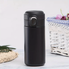 1pc Portable Pea Mug Double Layer Water Cup Stainless Steel Cup