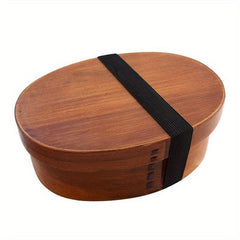 700ml Lunch Box Bento Oval Wooden Sushi Lunch Box