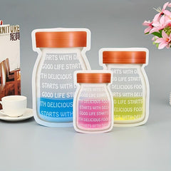 5pcs Mason Jar Zipper Bag, Reusable Snack Sandwich Pouch