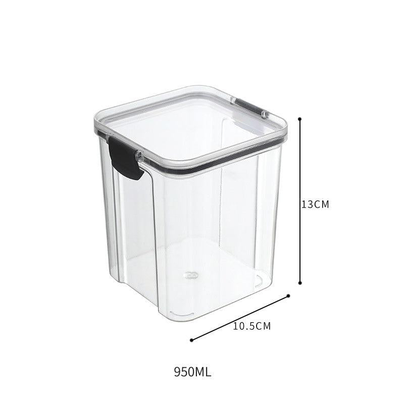 15.5oz Food Storage Container with Lid Clear Plastic Kitchen Pantry Canisters