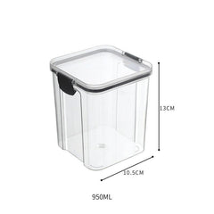 15.5oz Food Storage Container with Lid Clear Plastic Kitchen Pantry Canisters