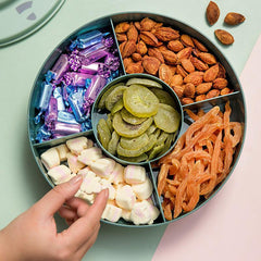Dry Fruit Snack Storage Box Fresh keeping Tray Candy Plates