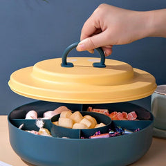 Dry Fruit Snack Storage Box Fresh keeping Tray Candy Plates
