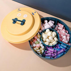 Dry Fruit Snack Storage Box Fresh keeping Tray Candy Plates