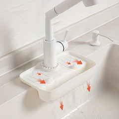Kitchen Sink Splash Guard and Drain Storage Rack