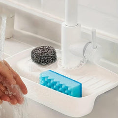 Kitchen Sink Splash Guard and Drain Storage Rack