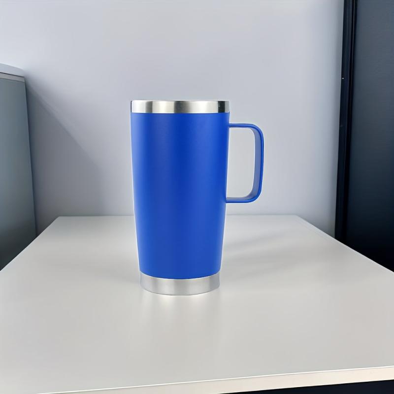 20oz Stainless Steel Thermal Cup with Lid & Straw, Portable for Cars & Homes