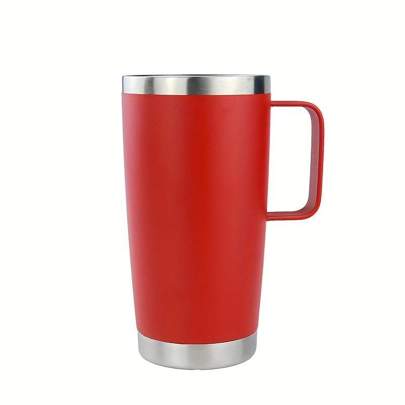 20oz Stainless Steel Thermal Cup with Lid & Straw, Portable for Cars & Homes
