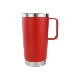 20oz Stainless Steel Thermal Cup with Lid & Straw, Portable for Cars & Homes