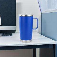20oz Stainless Steel Thermal Cup with Lid & Straw, Portable for Cars & Homes