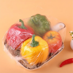 250pcs Reusable Plastic Food Bags with Elastic Cover