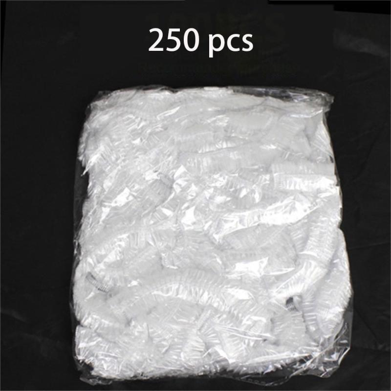 250pcs Reusable Plastic Food Bags with Elastic Cover