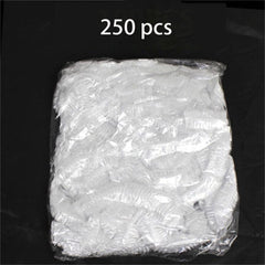 250pcs Reusable Plastic Food Bags with Elastic Cover