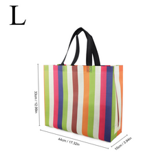 Rainbow Fabric Grocery Bags Waterproof Reusable Non Woven Tote LGBT Pride