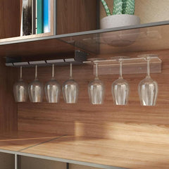 Wall Mounted Acrylic Wine Glass Holder Stylish Cup Rack