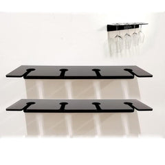 Wall Mounted Acrylic Wine Glass Holder Stylish Cup Rack