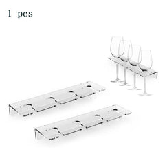 Wall Mounted Acrylic Wine Glass Holder Stylish Cup Rack