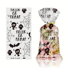 Halloween Candy Treat Bags Bat Pumpkin Demon Spider Web Elements