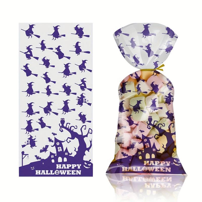 Halloween Candy Treat Bags Bat Pumpkin Demon Spider Web Elements