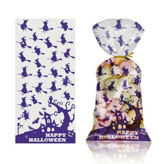 Halloween Candy Treat Bags Bat Pumpkin Demon Spider Web Elements