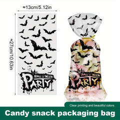 Halloween Candy Treat Bags Bat Pumpkin Demon Spider Web Elements