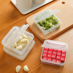 2pcs Portable Cheese & Butter Storage Box Keep Fresh Fruits Vegetables
