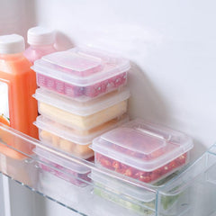 2pcs Portable Cheese & Butter Storage Box Keep Fresh Fruits Vegetables