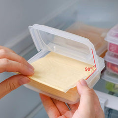 2pcs Portable Cheese & Butter Storage Box Keep Fresh Fruits Vegetables