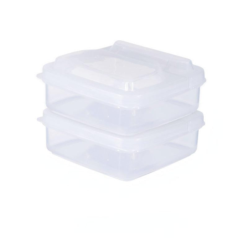 2pcs Portable Cheese & Butter Storage Box Keep Fresh Fruits Vegetables